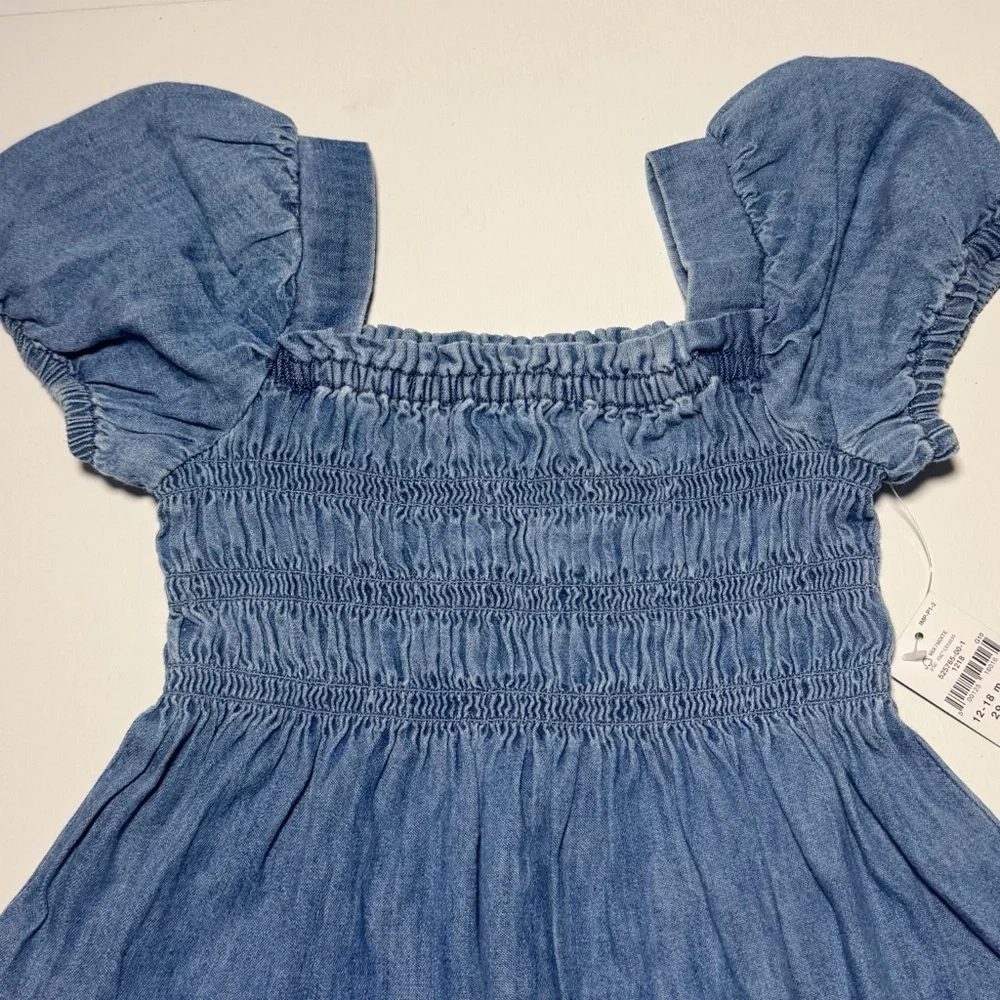 Baby GAP Chambray Smocked Dress